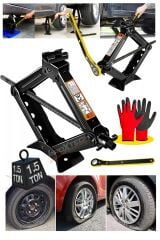 Yüksek  Kalite Cırcır Kollu Araba Kaldırma Oto Krikosu 1.5Ton-1500 KG Makas Cırcır Otomatik Kriko