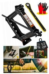 Araba Kaldırma Oto Krikosu 1.5Ton-1500 KG Cırcır Kollu  Yüksek  Kalite  Makas Cırcır Otomatik Kriko