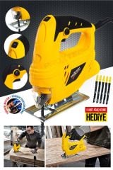 Premium Kalite 6 Kademe Devirli Ahşap Ustası Yüksek Tork Keskinlik Ağaç,Sunta Kesme Dekupaj Testere