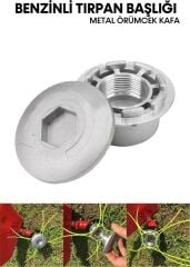 Proxtech Çok Fonksiyonlu Motorlu Tırpan Ot Çim Biçme Universal Metal Misinalı Başlık Yatay Çim Kesme