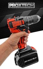 Profesyonel Darbeli Yüksek Tork Kömürsüz Bakır Motor, Güçlendirilmiş Vidalama Matkap Pro Set