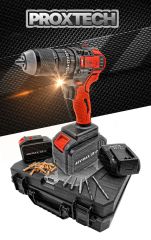 Profesyonel Darbeli Yüksek Tork Kömürsüz Bakır Motor, Güçlendirilmiş Vidalama Matkap Pro Set