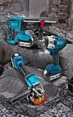 Pro Matkap Somun Bits Bijon Sökme + 26mm Şarjlı  Kırıcı Hilti Ve Sprial Taşlama Full  Combo Kit