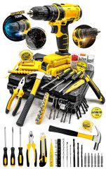 Yeni Nesil Ultimate Tork Darbeli  Lion Akülü Vidalama Matkap 100 Pcs Ultimate Set