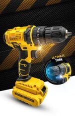 Ultimate Tork Darbeli  Yeni Nesil Lion Akülü Vidalama Matkap 100 Pcs Ultimate Set