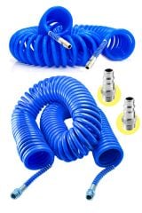 Yüksek Kalite Hava Üfleme Toz Alma 15MT Spiral Hava Hortumu ve Bağlantı Aparatı Hediye