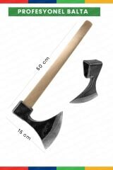 PROXTECH Profesyonel Yüksek Kalite 50cm  Usta Çelikten Dövme El Yapımı Balta