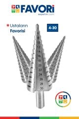 Paslanmaz Kademeli Matkap Ucu Sac Delme 4-30 Mm Sarı Titanyum Kozalak Panç