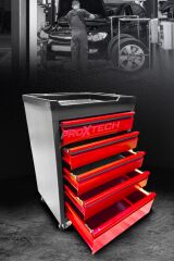 Garaj Ustası  Otomatik 5 Çekmeceli Mekanik  Alet Dolabı  Atölye Usta Graj  Takım Arabası (BOŞ))