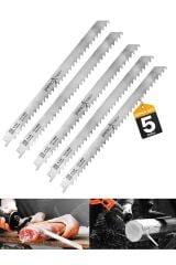 Yüksek Kalite Pürüzsüz Keskin Tilki Kuyruğu Testeresi Kemik Et ,Demir,Ağaç ,Plastik Kesme 5li Set