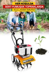 Yüksek Performans Yeni Özel Seri Benzinli PROX52CC 52cc 16kg Benzinli Mini Çapalama Makinası