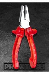 Yüksek Kalite Kırmızı Şeffaf Saplı 3 lü kombine  Pense Kargaburun Yankeski Profesyonel Set