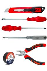 Yüksek Kalite Pense Kontrol Kalemi Yıldız Ve Düz Tornavida  Elektrikci bant Tamirci Seti 6lı Set