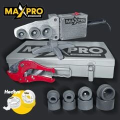 Yüksek Kalite Çift Residanslı 1800 W Makaslı PPRC Plastik Boru Kaynak Makinesi Çantalı Teflon Hediye