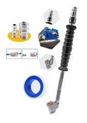 Yüksek Kalite Büyük Boy Havalı Gres Yağ Tabancası 500cc, 220PSI Saatli Lastik Şişirme Ful Takım