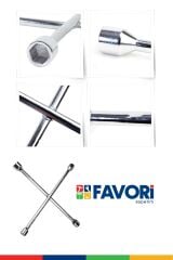 Yüksek Kalite  Bijon Sökme Anahtarı 17-19-21-23 Mm 4lü Kriko Bijon Lastik Sökme Takma