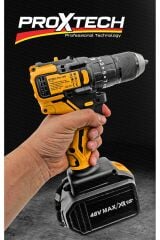 Ultimate Toks Darbeli PVC Çantalı Kömürsüz Bakır Motor, Güçlendirilmiş Vidalama Matkap Premium Set