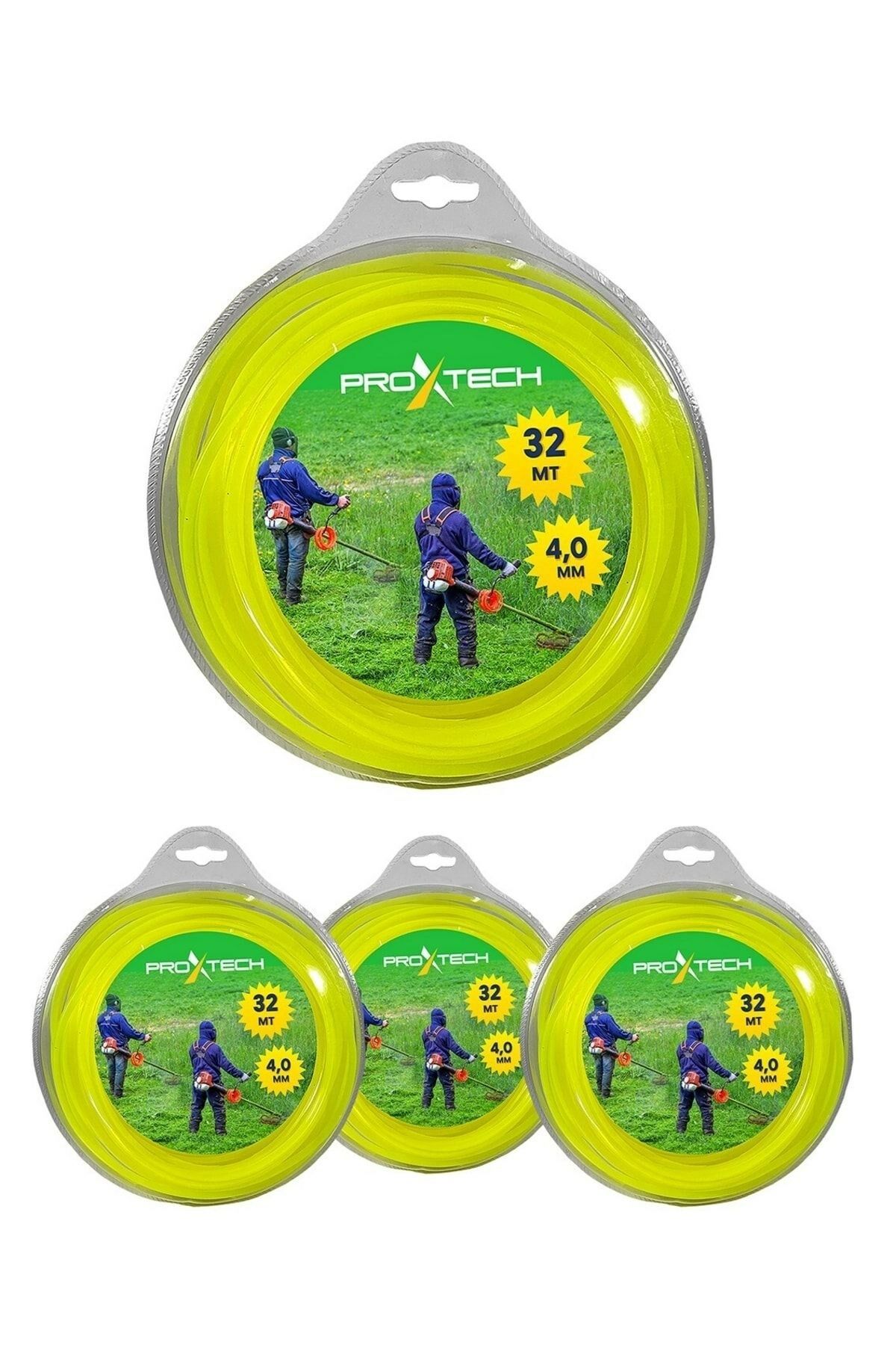 PROXTECH  Hızlı Kesim Yüksek Kalite  6 Köşeli Altıgen Misina 4,0 x 32 Metre  4 Adet Ful Paket