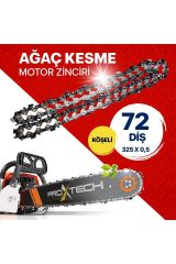 PROXTECH Profesyonel Yüksek Keskinlik,325/0,5-72 (36) Köşeli Motorlu Testere Zinciri  36 Diş