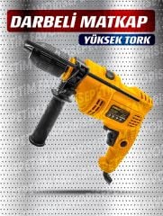 PROXTECH Profesyonel Yüksek Tork Darbeli Full Bits Set Hediye 13 Mm 1100W  Matkap
