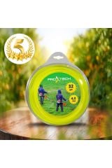 PROXTECH  Hızlı Kesim  6 Köşeli Altıgen Misina 4,0 x 32 Metre  + Universal Tırpan Başlığı Örümcek