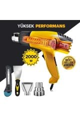 PROXTECH Profesyonel Bakır Sargılı 2 Kademeli  Isı Ayarlı Sıcak Hava Üfleme Tabancası