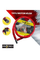 PROXTECH Profesyonel 150 cm Motosiklet Kilidi Bisiklet Kilidi Yaylı Motor Kilidi 