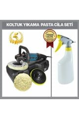 PROXTECH  Profesyonel 6 Kademeli Devirli Koltuk Yıkama Zımpara Pasta Cila Polisaj Makinesi