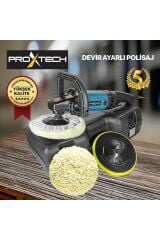 PROXTECH  Profesyonel 6 Kademeli Devirli Koltuk Yıkama Zımpara Pasta Cila Polisaj Makinesi