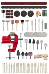 PROXTECH 146 Parça Gravür Cam Oyma Delme Parlatma Taşlama Zımpara Mengeneli Dremel Gravür Oyma Set