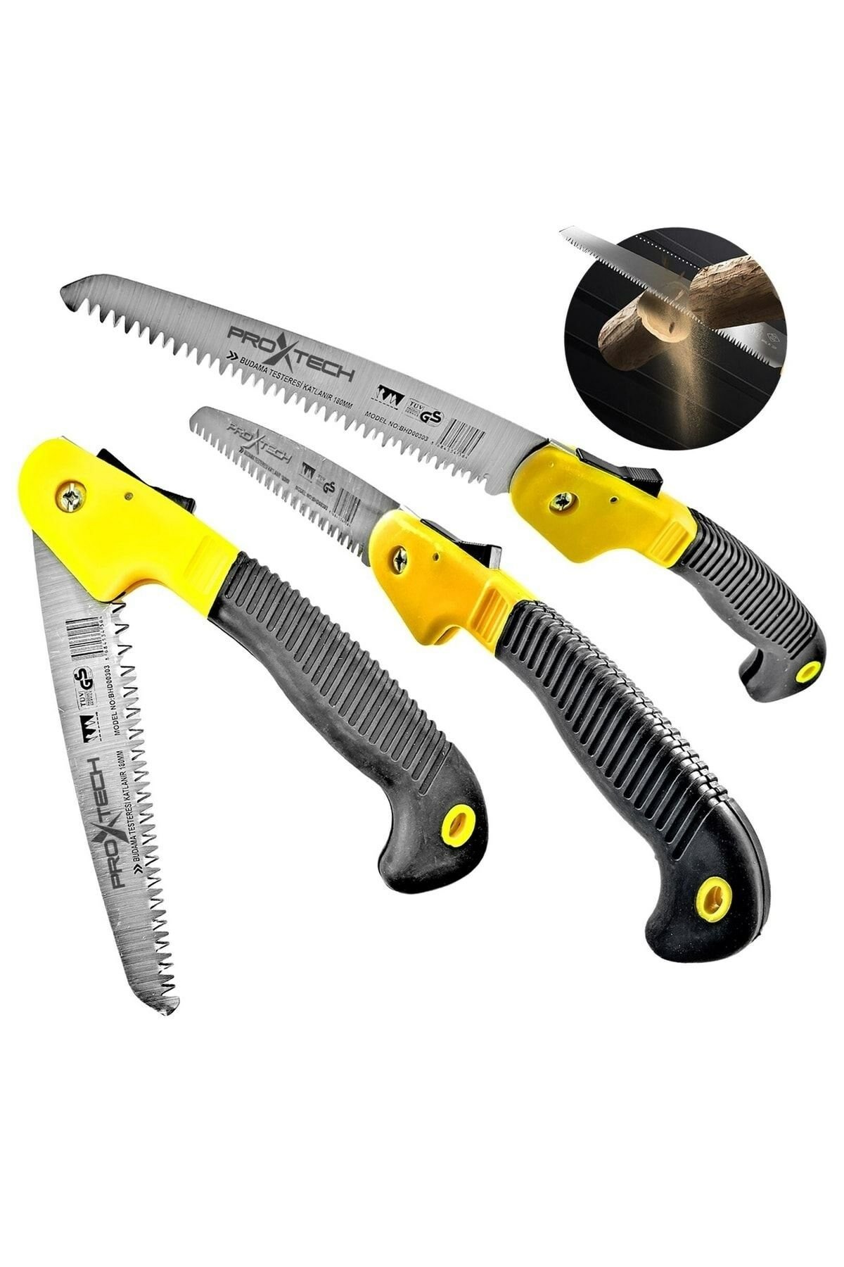 PROXTECH Çok Fonksiyonlu Katlanır Emniyetli  El Testeresi Bahçe Budama Ev,Hobi,Kamp ve Avcıar için U