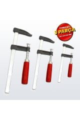 PROXTECH  BHD Tools Yüksek Kalite F Tipi Ahşap Çelik Mobilyacı Işkencesi Kıskaç Işkence 3lü SET