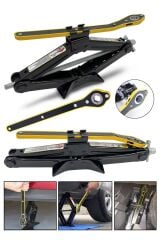 PROX6000 Güçlendirilmiş Kaydırmaz Katlamalı Mobil  Altıgen Cırcır Kollu 1,5 Ton Kriko