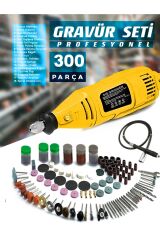 Prox Çok Amaçlı Devir Ayarli 300 Parça Hobi Gravür Delme, Parlatma, Taslama,Pas Sökme EsnekŞaft Seti