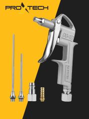 Profesyonel Paslanmaz 5 Parça Uzun Kompresör Hava Üfleme Tabancası Pnömatik Toz Üfleme Tabancası Set