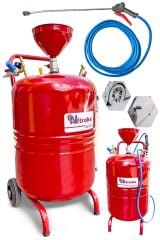 Profesyonel Oto Yıkamacılara Özel 100 lt Model Köpük Püskürtme  Tankı KIRMIZI