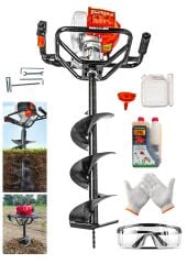 Profesyonel Mur-Cell Toprak Burgu Fidan Ekme Makinesi Burgu Ucu  150*1000mm Full Set