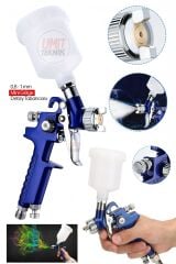 Profesyonel Hassas Detay Gölge Tabancası 150 Cc / 0,8 Mm Üstten Depolu Metal Tabancalı '' 0,8 Mm