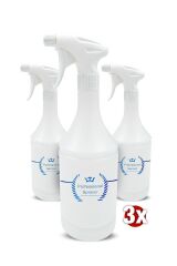 Profesyonel Kimyasala Dayanıklı Taşınabilir  Boş 1 litre Boş Fısfıs Sprey Şişesi (3 adet)