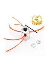 Universal Motorlu Tırpan 3 lü Süper Paket 3,3  Misina - Örümcek Başlık