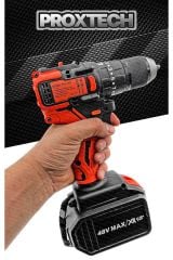 Profesyonel Darbeli Yüksek Tork Kömürsüz Bakır Motor, Güçlendirilmiş Vidalama Matkap Pro Set