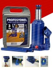 Profesyonel 3 TON Portatif Hidrolik Ram Kaynaklı Şişe Kriko Taşıma Çantalı Hidrolik Şişe Kriko 3TON