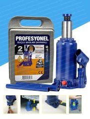 Profesyonel 2 TON Portatif Hidrolik Ram Kaynaklı Şişe Kriko Taşıma Çantalı Hidrolik Şişe Kriko 2TON