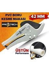 Profesyonel  Gri Düz Keskin PVC-PPR Plastik Boru Kesme Makası  42mm