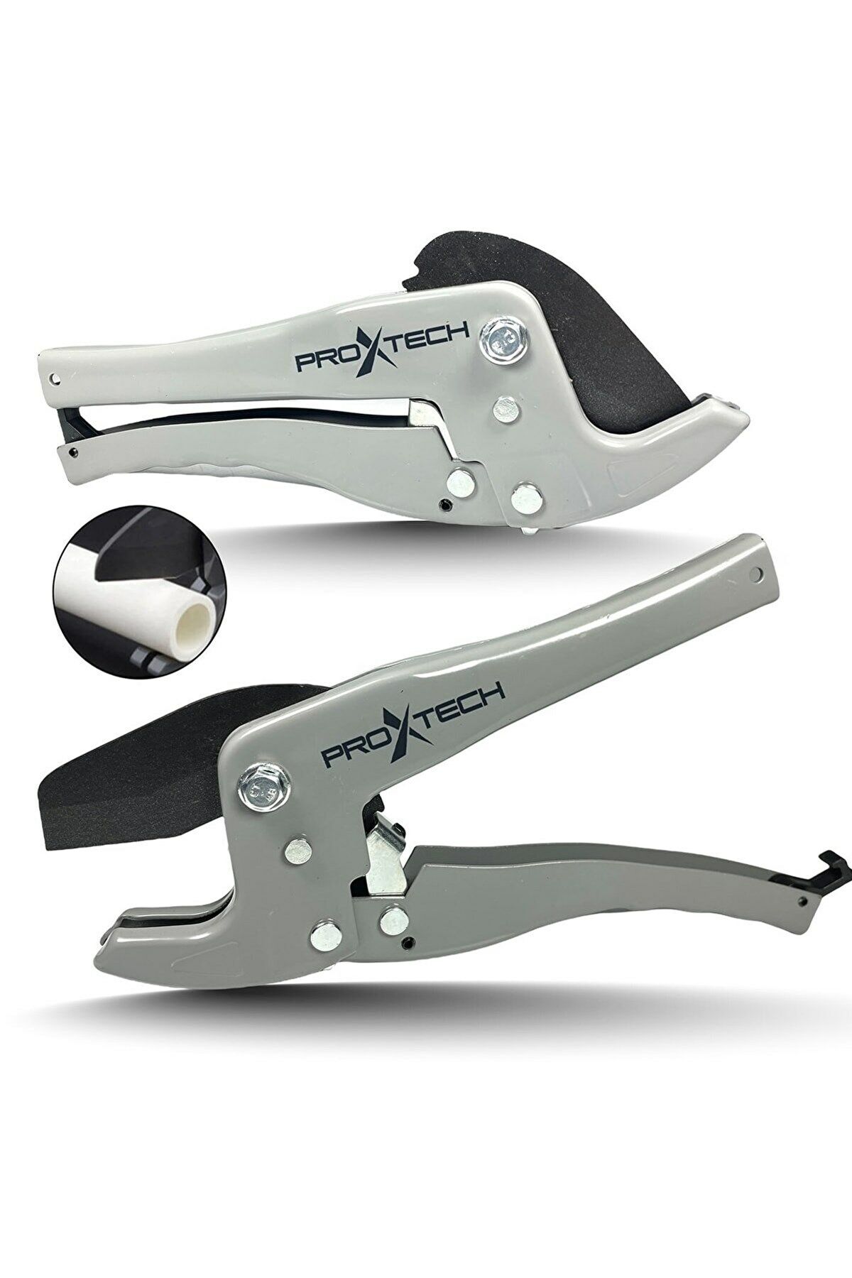 Profesyonel  Gri Düz Keskin PVC-PPR Plastik Boru Kesme Makası  42mm