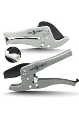 Profesyonel  Gri Düz Keskin PVC-PPR Plastik Boru Kesme Makası  42mm