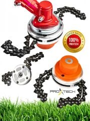 Pro Yüksek Kalite Zincirli Çalı Tiken Diken Tırpan Başlığı Canavar Başlık Benzinli Tırpan Üniversal