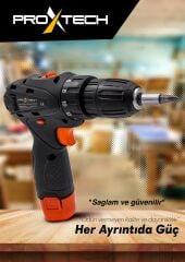 Pro Yüksek Kalite Geliştirilmiş Motor Premium Lityum Akülü  Vidalama Şarjlı Matkap Aksesuar Seti