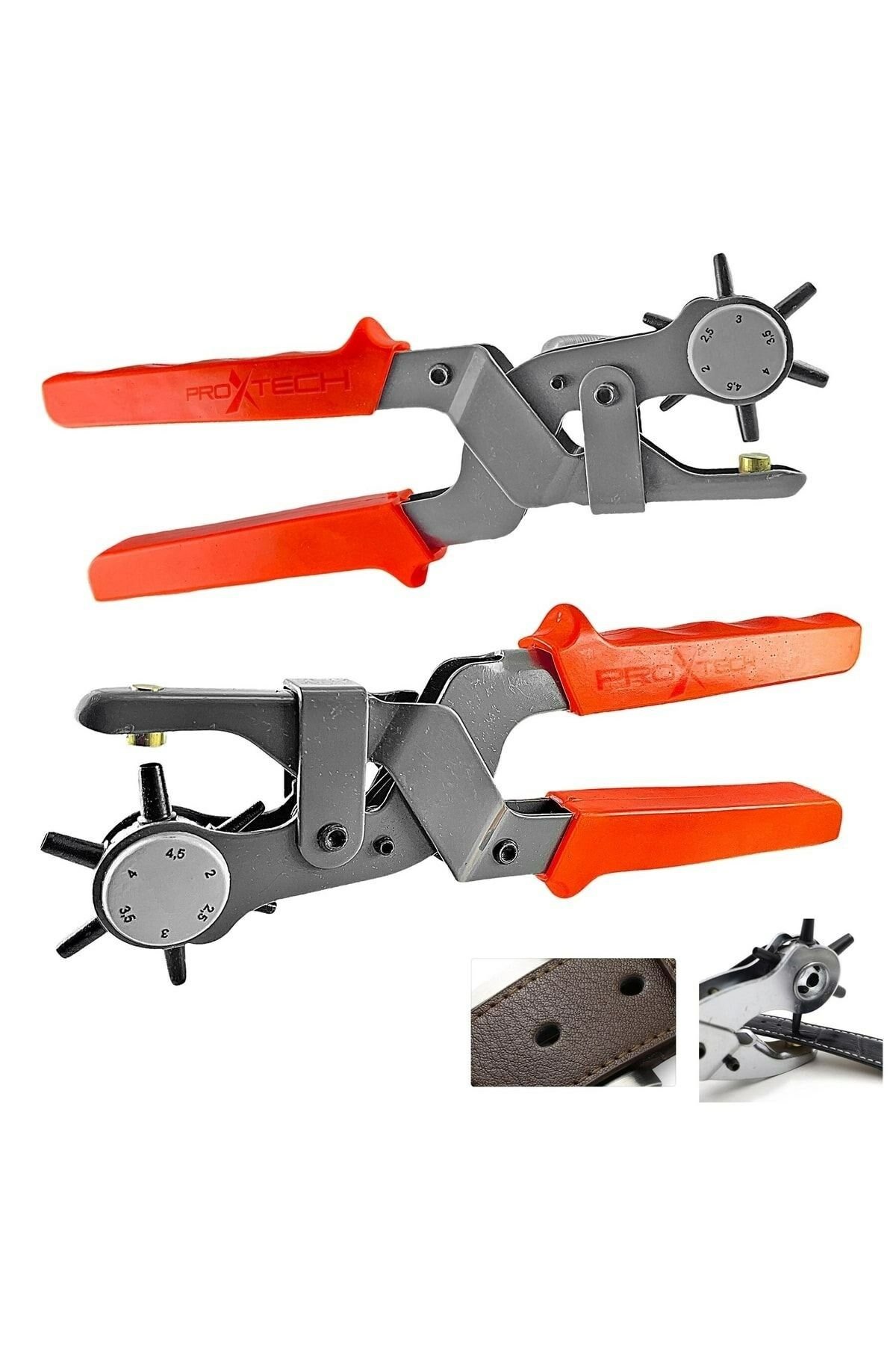 Pro Yüksek Kalite  6 Farklı Boyutta Kemer Delme Pensesi Kemer Delici Delik Açıcı Şık