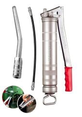 Pro 500cc Büyük Boy Manuel Gres Yağ Tabancası Aksesularlı 220PSI Saatli Lastik Şişirme Ful Takım